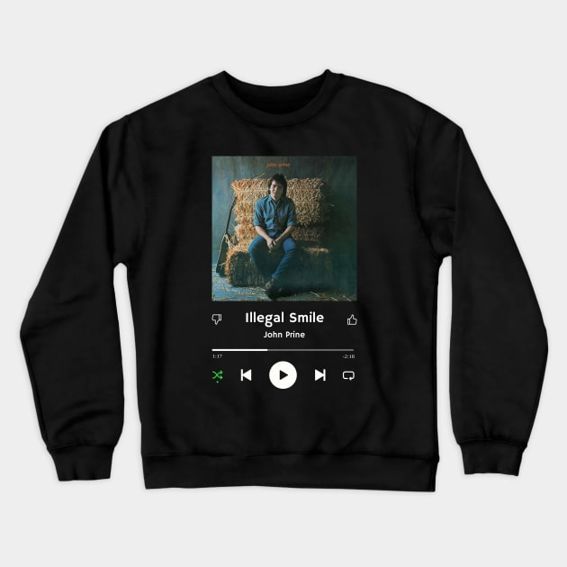 Stereo Music Player - Illegal Smile Crewneck Sweatshirt by Stereo Music